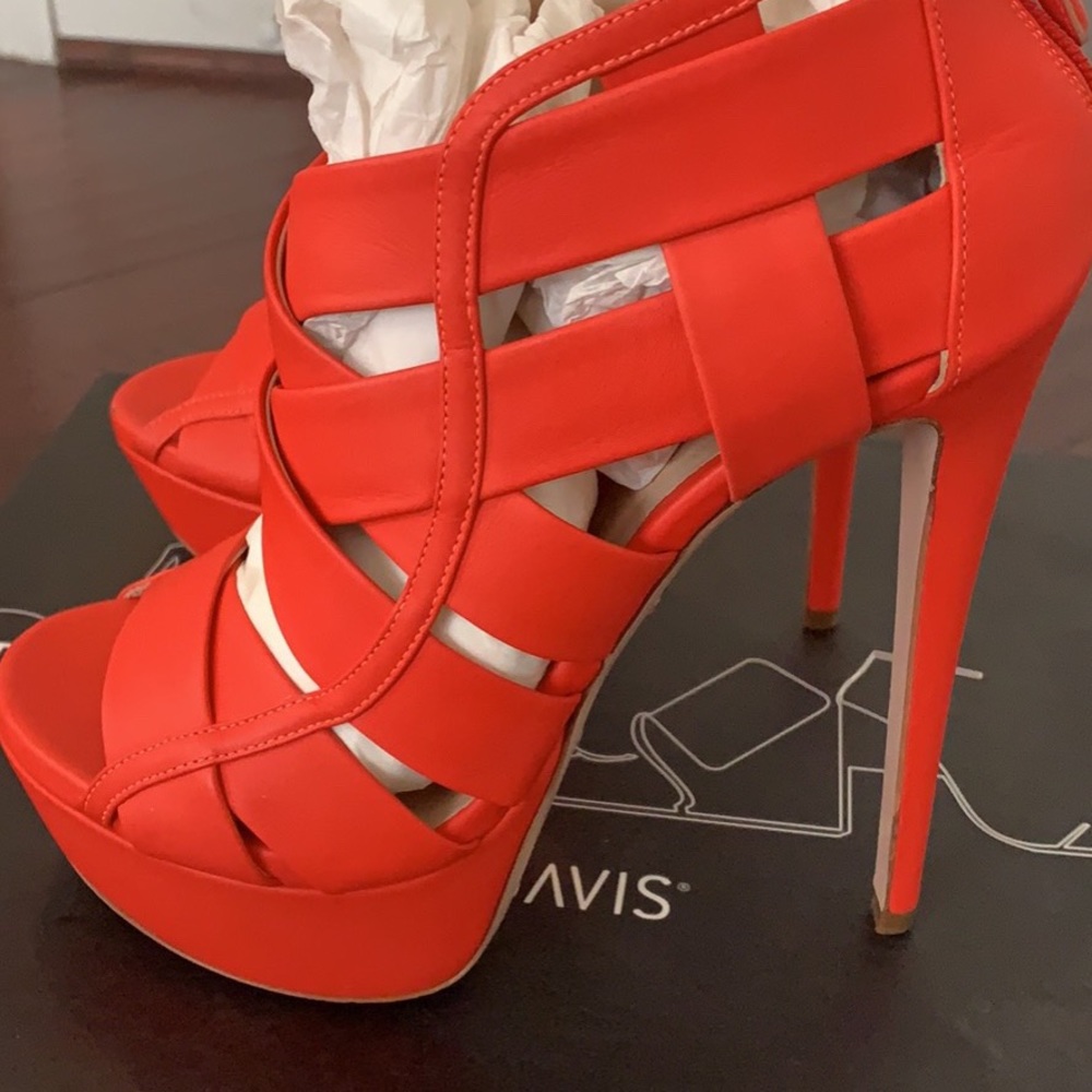 Ruthie Davis caged lipstick Halle bootie - Picture 6 of 6